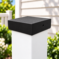4×4 Plain Post Cap – Black – Fits 4.5″ Posts