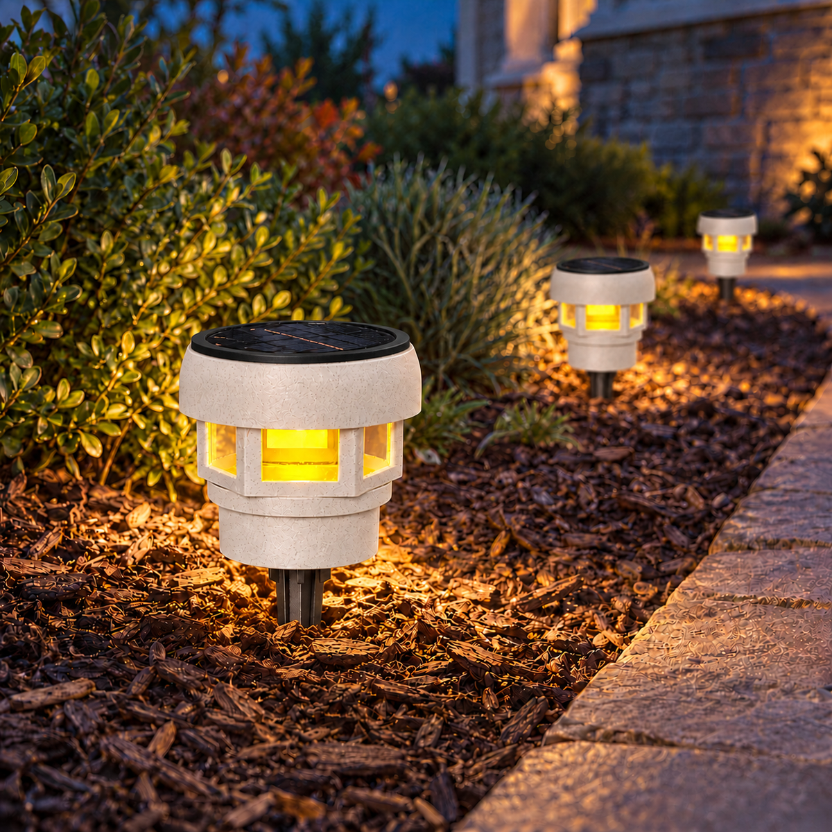 Decorative Solar LED Landscape Light – Marble