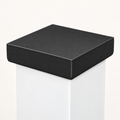 6×6 Plain Post Cap – Black – Fits 6″ Posts