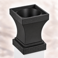 4x4 Post Cap Planter – Black – Brick Base