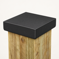6×6 Plain Post Cap – Black – Fits 5.5″ Posts