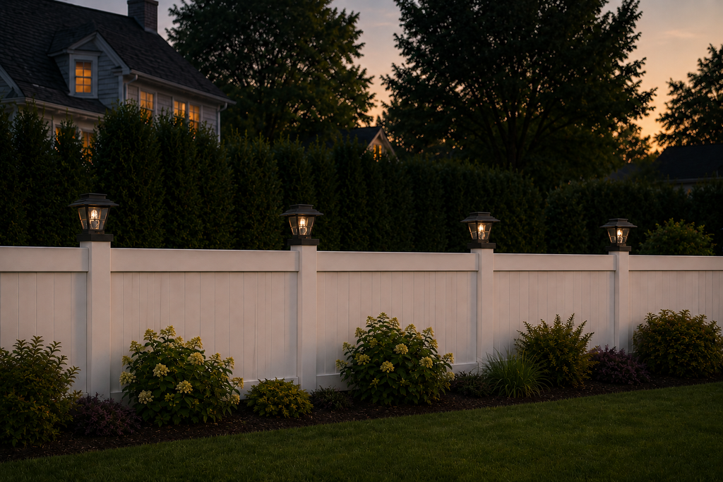 Lantern Engraved Glass 4-Inch Edison Bulb 4.5-Inch Solar Post Cap Light – Black