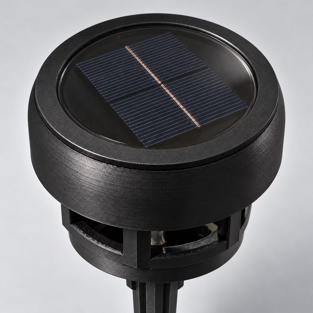 Decorative Solar LED Landscape Light – Black