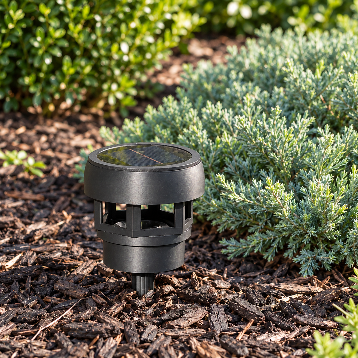 Solar LED Landscape Lights – Black – 6-Pack