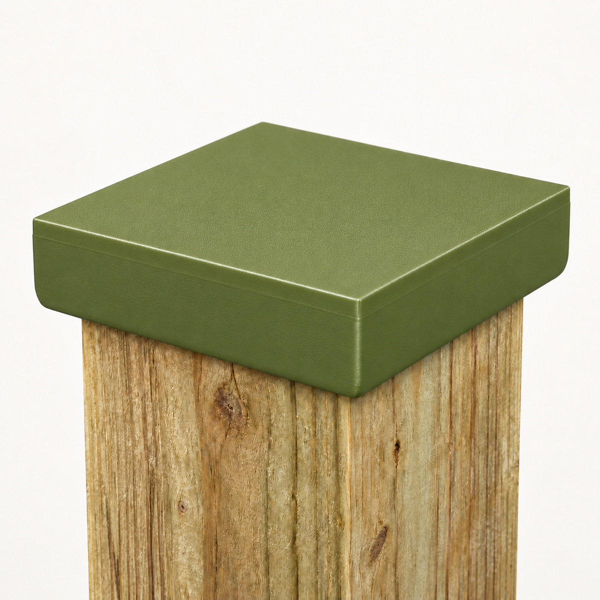 6×6 Plain Post Cap – Natural Green – Fits 5.5″ Posts