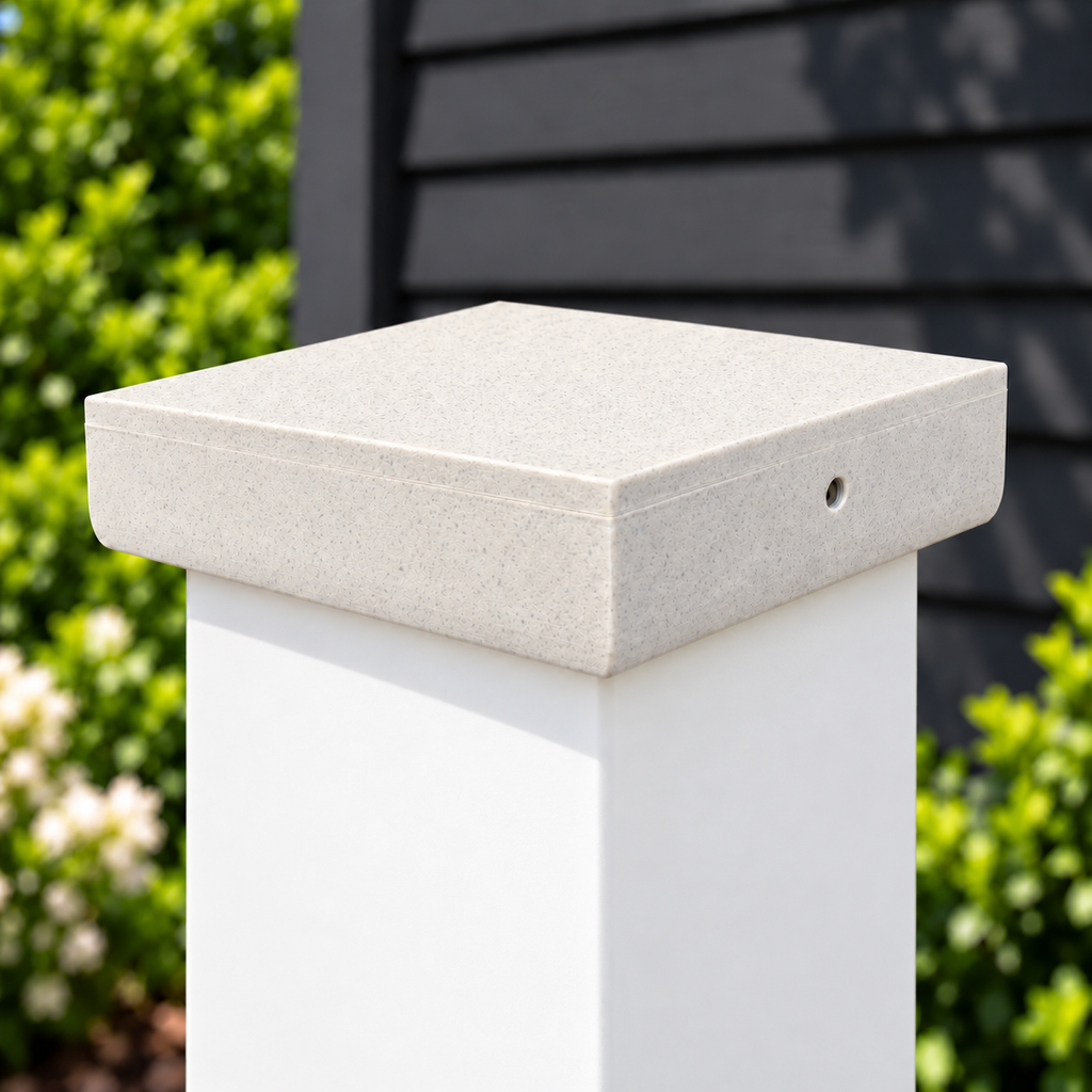 6×6 Plain Post Cap – Marble – Fits 6″ Posts