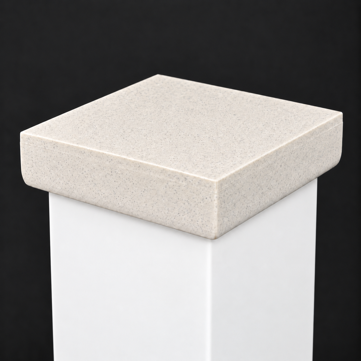 6×6 Plain Post Cap – Marble – Fits 6″ Posts
