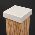 4×4 Plain Post Cap – Marble – Fits 3.5″ Posts