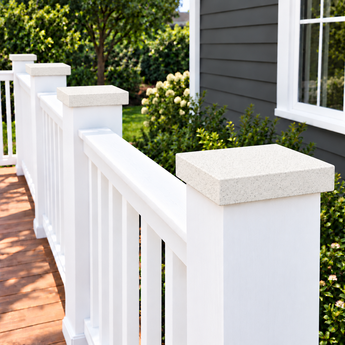 6×6 Plain Post Cap – Marble – Fits 5.5″ Posts