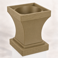 6x6 Post Cap Planter – Olive Brown – Brick Base 6x6 Post Size