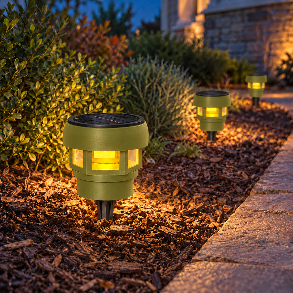 Decorative Solar LED Landscape Light – Natural Green