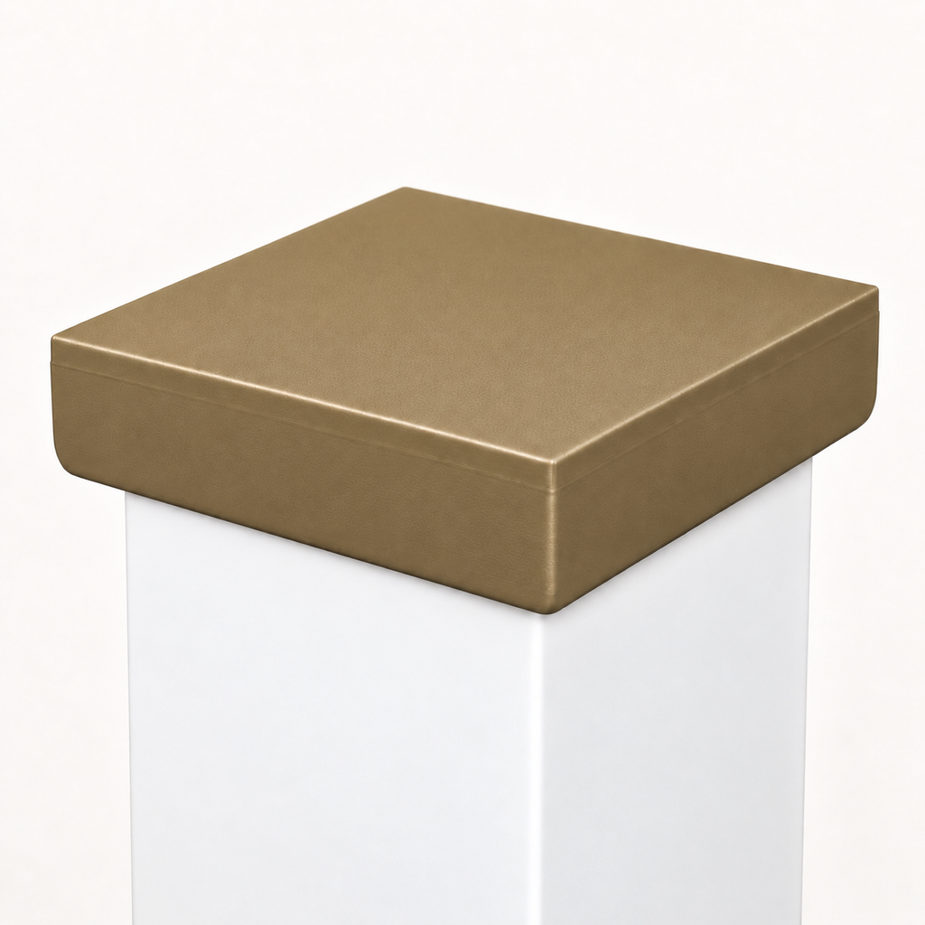 6×6 Plain Post Cap – Olive Brown – Fits 6″ Posts