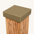 4×4 Plain Post Cap – Olive Brown – Fits 3.5″ Posts
