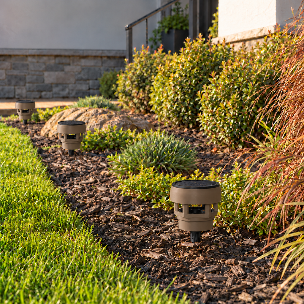 Decorative Solar LED Landscape Light – Olive Brown