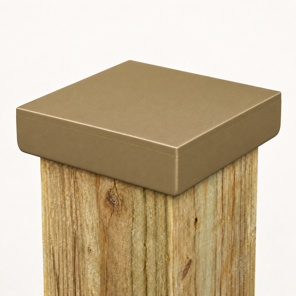 6×6 Plain Post Cap – Olive Brown – Fits 5.5″ Posts
