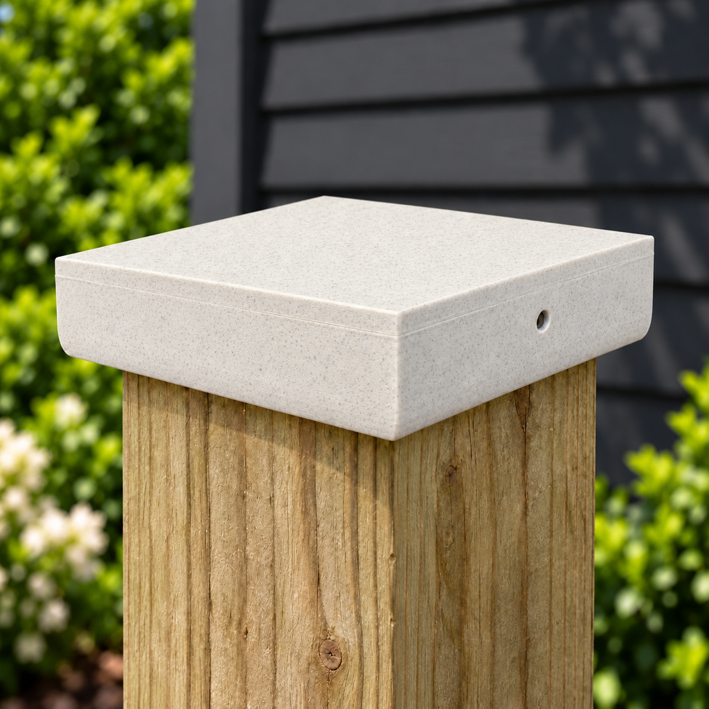 6×6 Plain Post Cap – Marble – Fits 5.5″ Posts