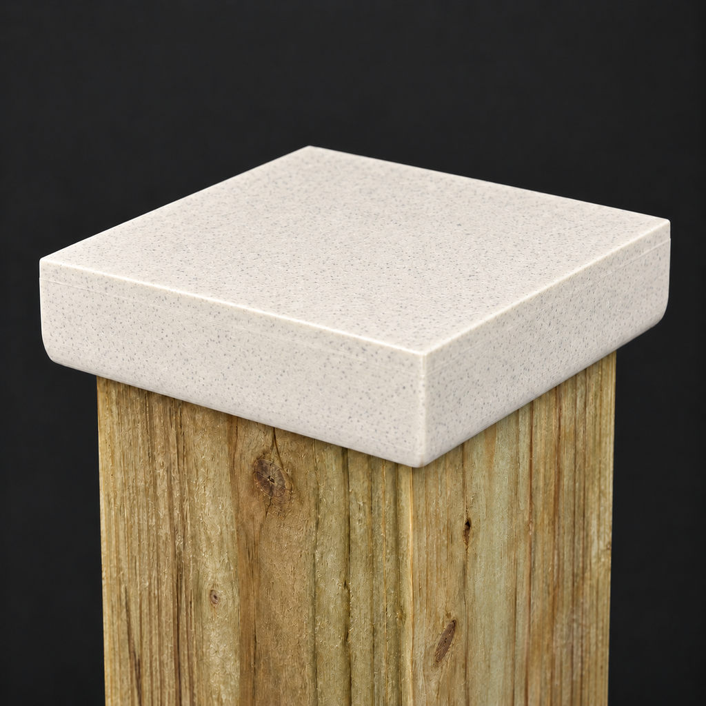 6×6 Plain Post Cap – Marble – Fits 5.5″ Posts