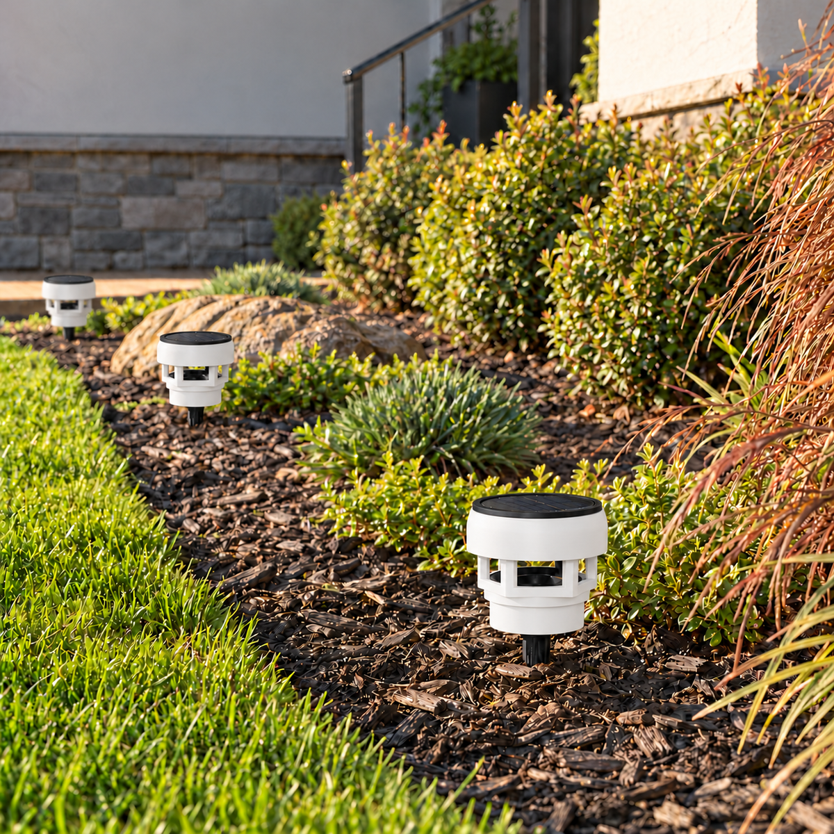 Decorative Solar LED Landscape Light – White
