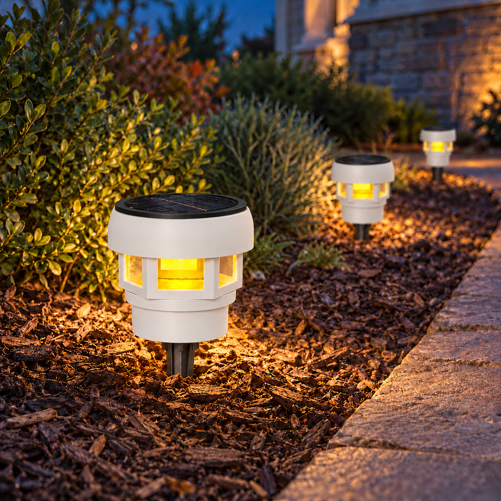 Decorative Solar LED Landscape Light – White