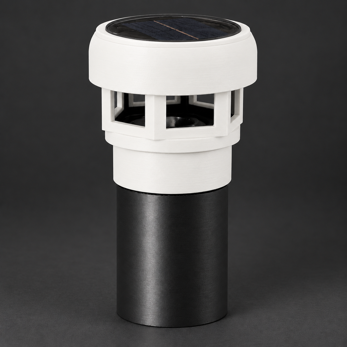 Decorative Solar LED Landscape Light with 3-Inch Riser – White