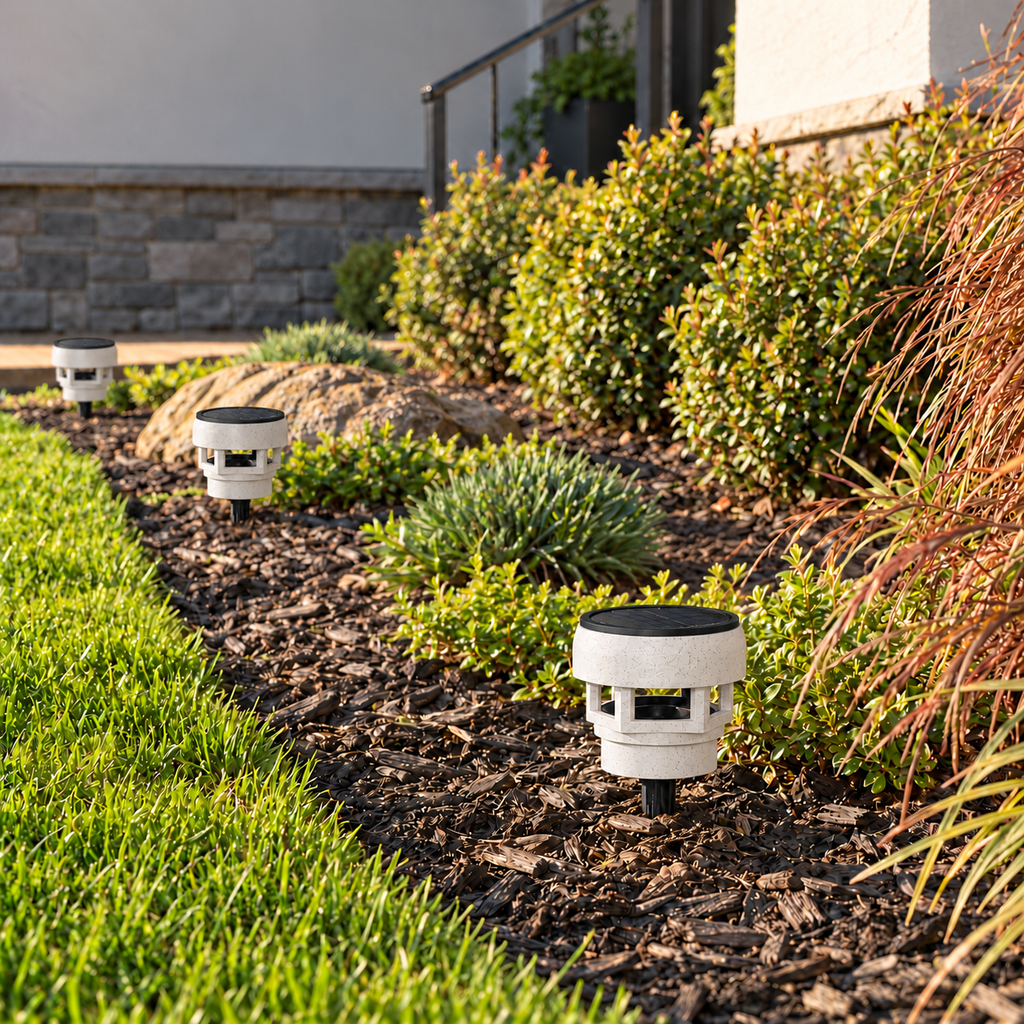 Decorative Solar LED Landscape Light – Marble